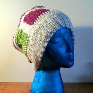 Scrappy Rainbow Granny Stitch Beanie